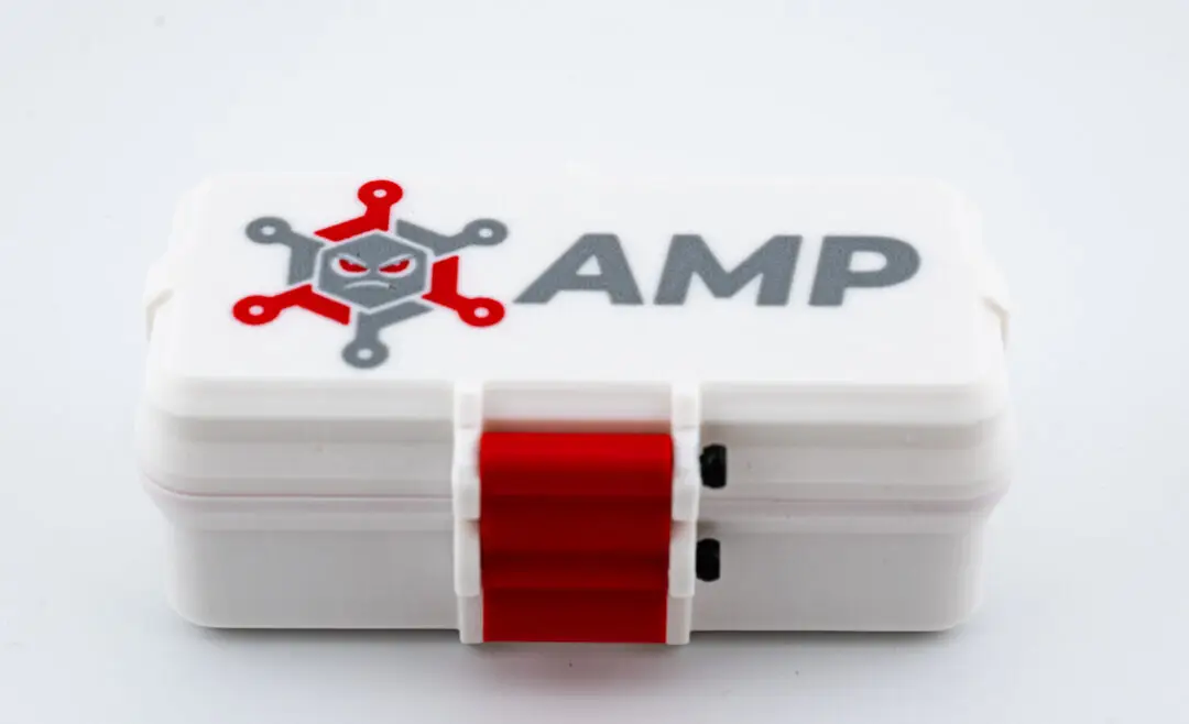 AMP-Case1-1080x658 AMP 3D-Printed Vial Case – 10 Slot Secure Storage Box - Image 1